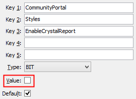 EnableCrystalReports configuration setting