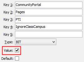 IgnoreClassCampus configuration setting