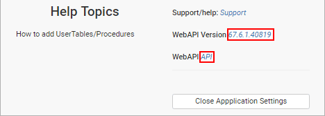 API link