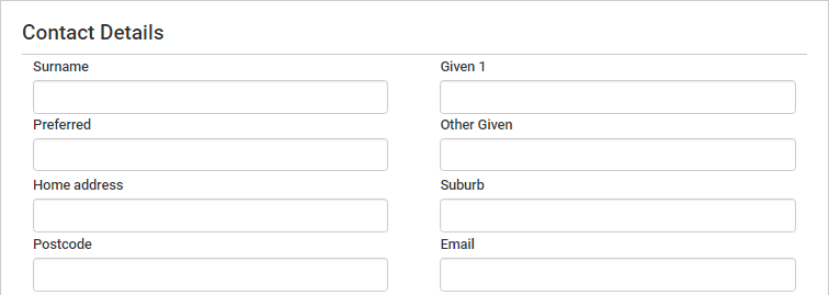 Application Form (Form window example)
