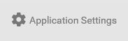 Application settings button