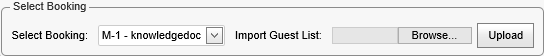 Booking Allocation (synweb, select booking area)