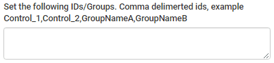Comma separated value (control on toggle event)