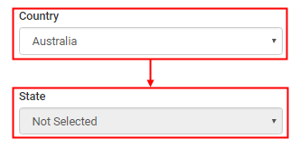 Control on selected value example