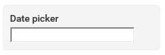 Date picker element