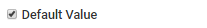 Default value checkbox selected