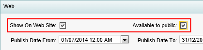 Deleting synweb events (Web bar fields highlighted)