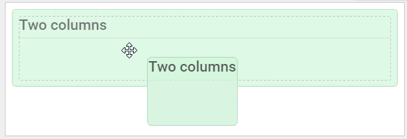 Drag and drop (Page layout, one column)