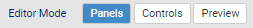 Editor mode buttons