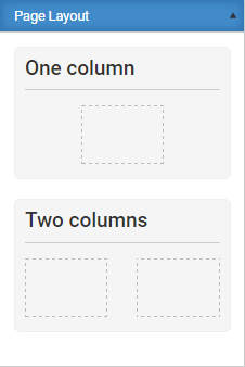 Elements tab (Page layout elements)