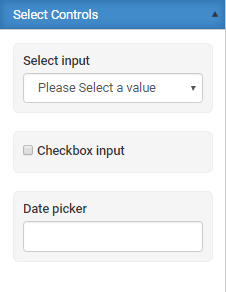 Elements tab (Select controls)