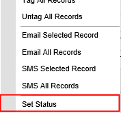 Events Maintenance - Current Attendees bar (set status option, right-click menu)