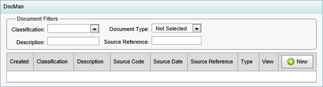 Events Maintenance - DocMan bar (synweb)