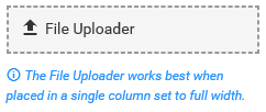 File uploader element