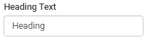 Heading text property