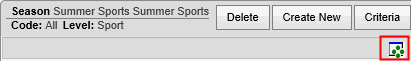 Hot reports icon (Co-curricular maintenance)