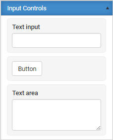 Input controls panel (expanded)