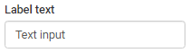 Label text property