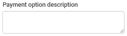 Payment description (pay now)