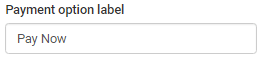 Payment option label