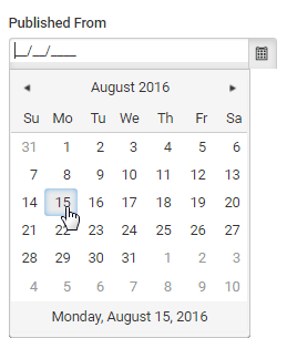 Publisherd From (Selected)