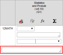 Reports Maintenance - Assessment bar (Overall comment field highlighted)