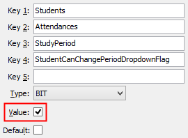 StudentCanChangePeriodDropdownFlag configuration setting