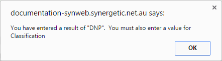 Student Results Maintenance (DNP notification)