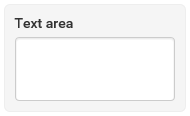Text area element