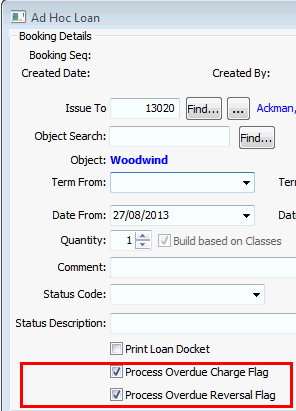 Ad Hoc Loan - Object Bookings tab (populated (cut down, what's new)