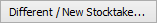 Different / New Stocktake button