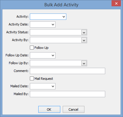 Bulk Add Activity