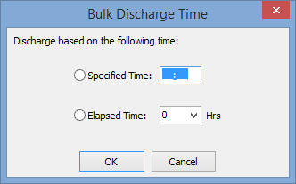 Bulk Discharge Time window