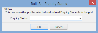 Bulk Set Enquiry Status