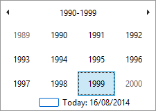 Using the graphical calendar (2)