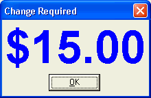 Change Required window