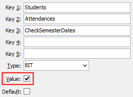 CheckSemesterDates - configuration setting