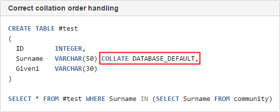 Collation example (Resolved example)