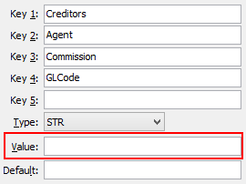 CommissionGLCode configuration setting