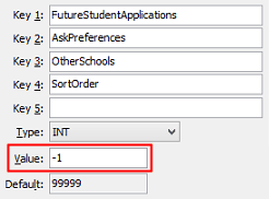 Configuration file maintenance (AskPreferences - OtherSchools - SortOrder configuration setting)