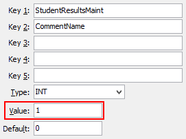 Configuration File Maintenance (CommentName)