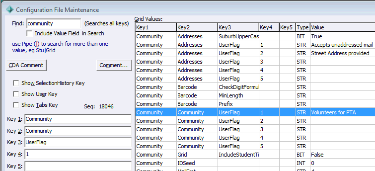 Configuration file maintenance (Community)