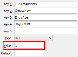 Configuration File Maintenance (DayCutOff)