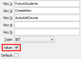 Configuration File Maintenance (FutureStudents:AutoAddCourse)
