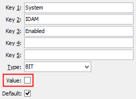 Configuration file maintenance (IDAM - enabled configuration setting)