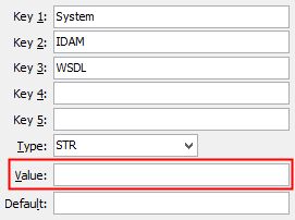 Configuration file maintenance (IDAM - WSDL configuration setting)