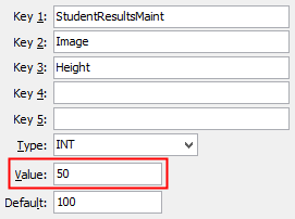 Configuration File Maintenance (Image Height)