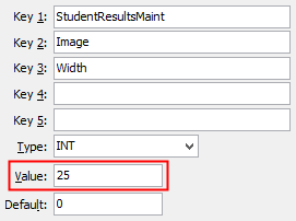 Configuration File Maintenance (Image Width)