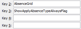 Configuration File Maintenance window (Keys 2-5)