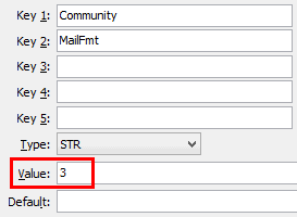 Configuration File Maintenance (MailFmt)